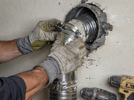 Dryer Vent Hose Installation in Raynham