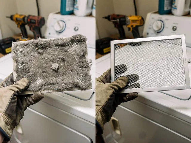 Professional lint trap cleaning by Raynham Dryer Vent Cleaning in Raynham